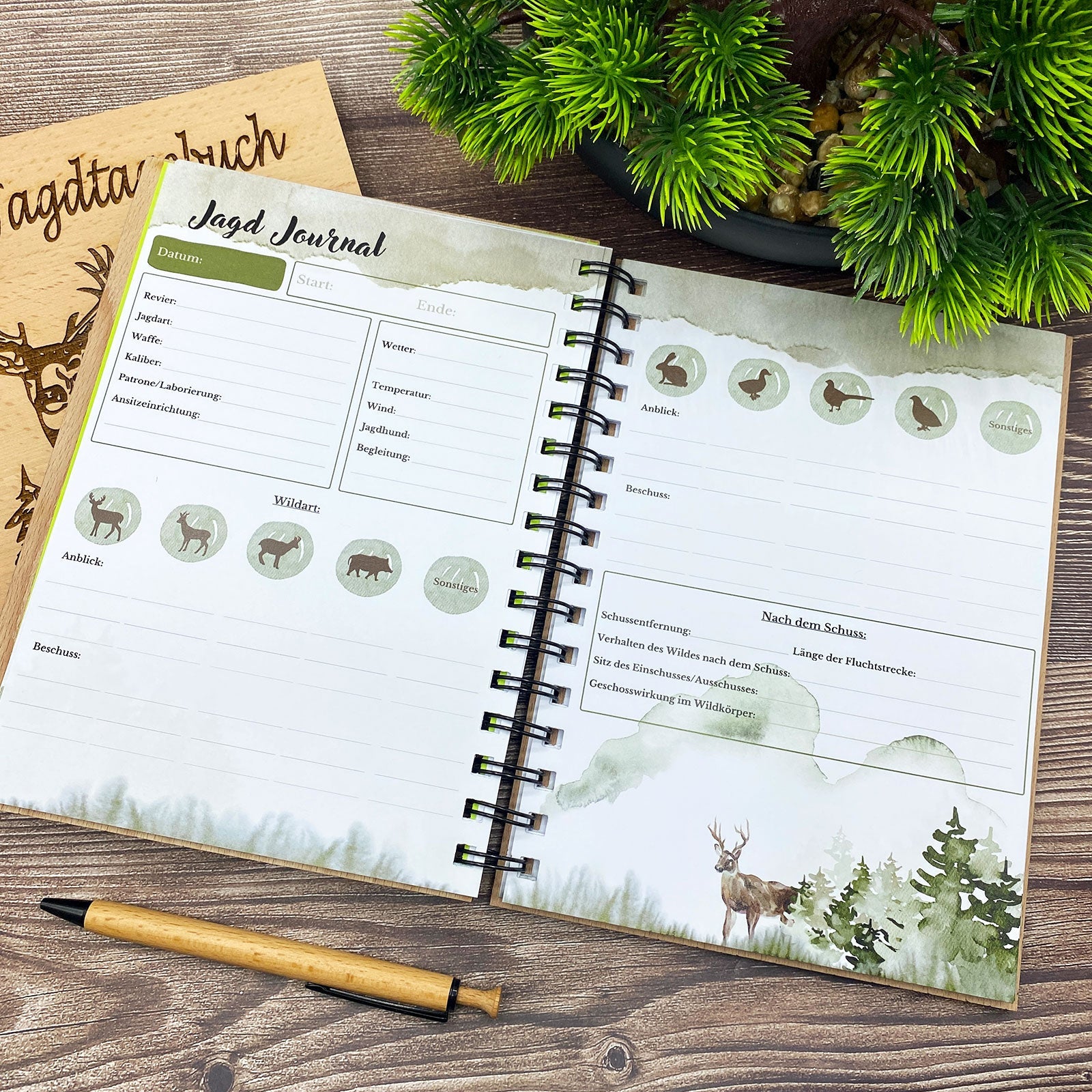 Buch aus Holz, dein Holzbuch mit Gravur als Tagebuch oder Notizbuch, jetzt Notizbuch selbst gestalten und das Buch aus Holz