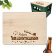 Bierkastensitz aus Holz mit Gravur - Weihnachtsgeschenke Bier Adventskalender