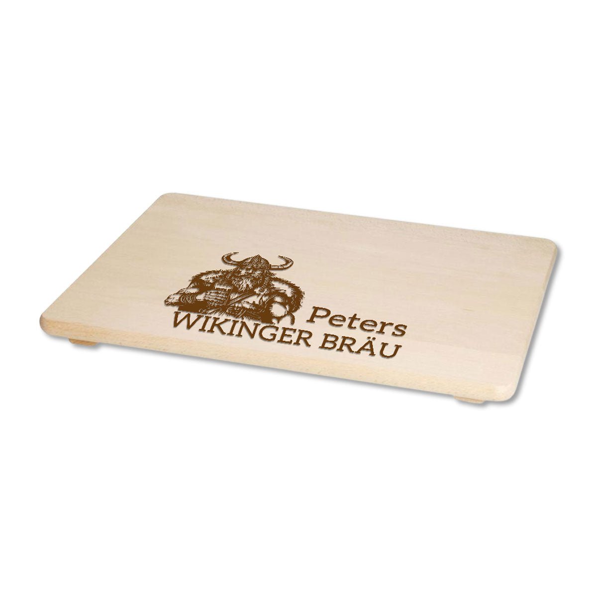 Bierkistensitz Wikinger-Motiv mit Helm und personalisierter Gravur