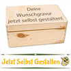 Personalisierte Holzbox zum Selbstgestalten mit Wunschgravur - Holzkiste mit Gravur