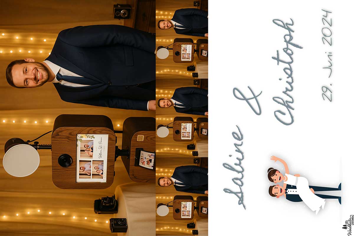 Fotobox Mieten - Druckvorlage für Hochzeit