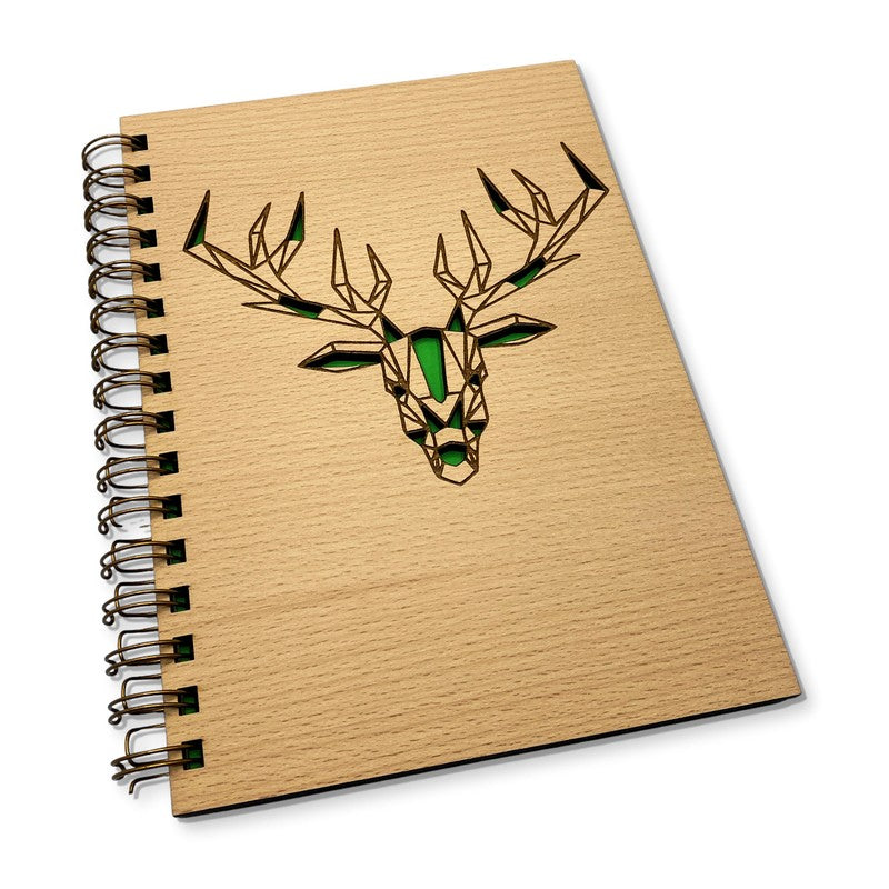 Rustikales Notizbuch aus Holz – ideal für Naturfreunde