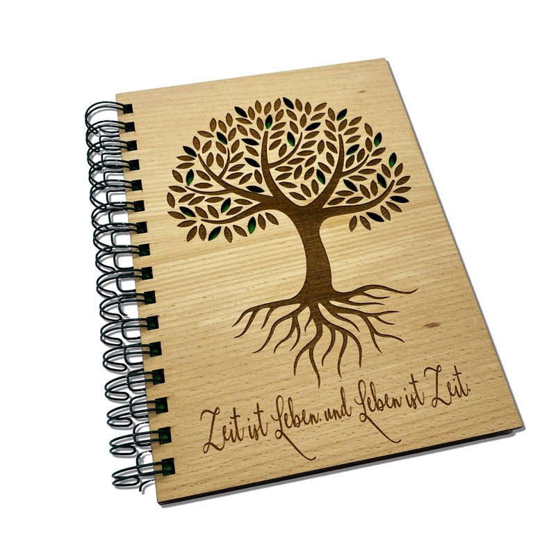 Symbolisches Holzbuch Lebensbaum – Natur & Spiritualität vereint