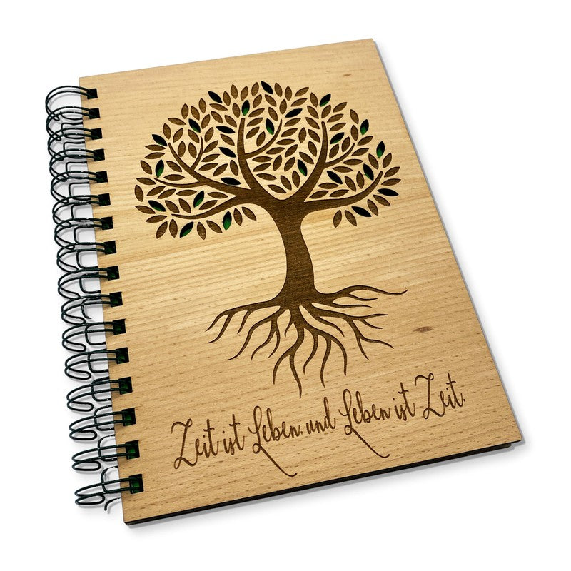 Symbolisches Holzbuch Lebensbaum – Natur & Spiritualität vereint