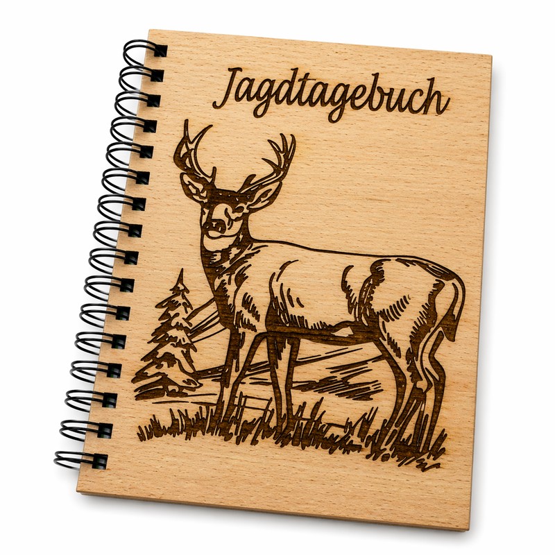 Jagdtagebuch aus Holz - Perfekte Geschenk für Jäger