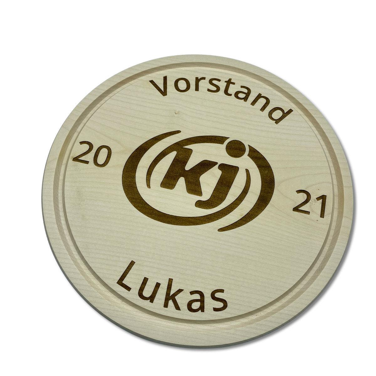 Individuelles Jausenbrett mit Gravur für Unternehmen