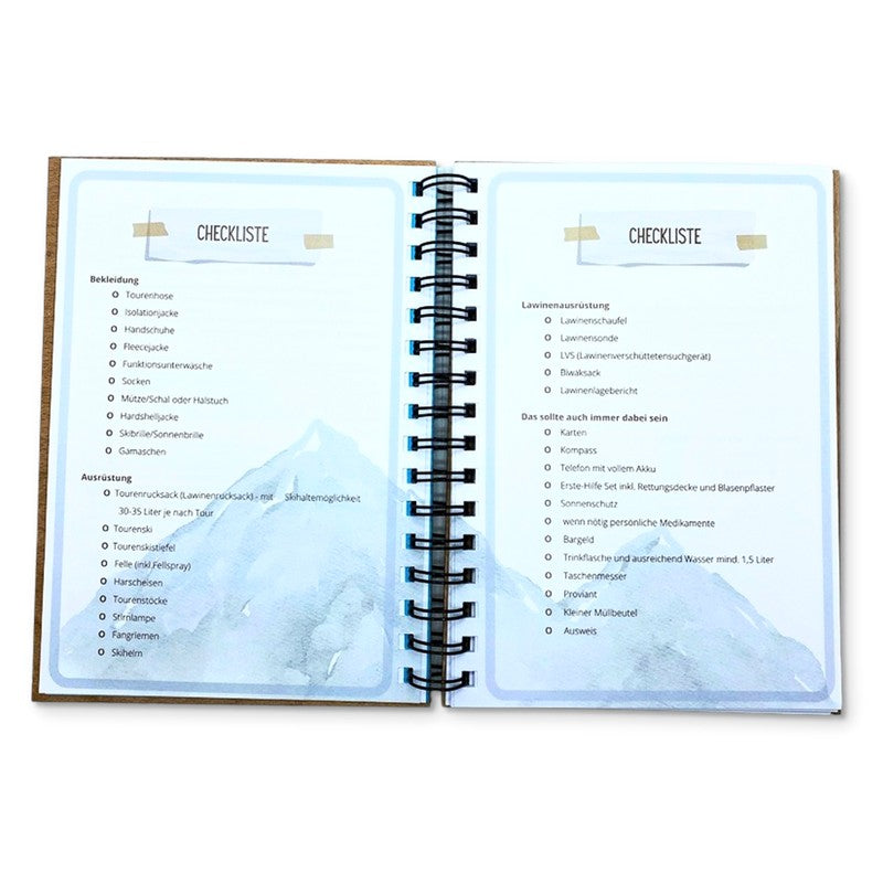 Geschenk für Skitourengeher - Tourenbuch