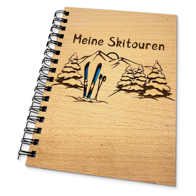 Tourentagebuch Skitour als Holzbuch