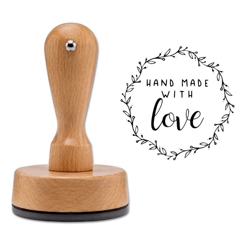 Stempel - Handmade with Love - für DIY Projekte zum Stempeln