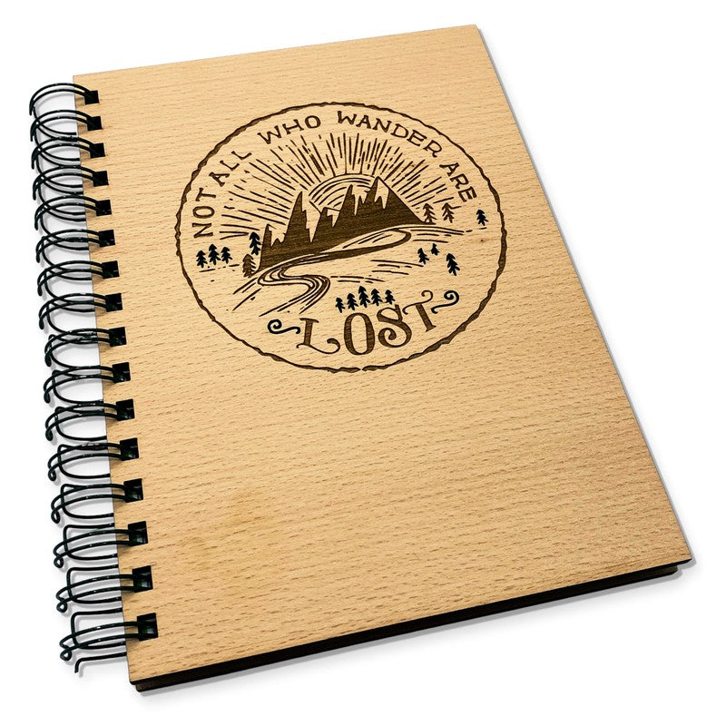 Tagebuch für Bergtouren - Wandertagebuch aus Holz