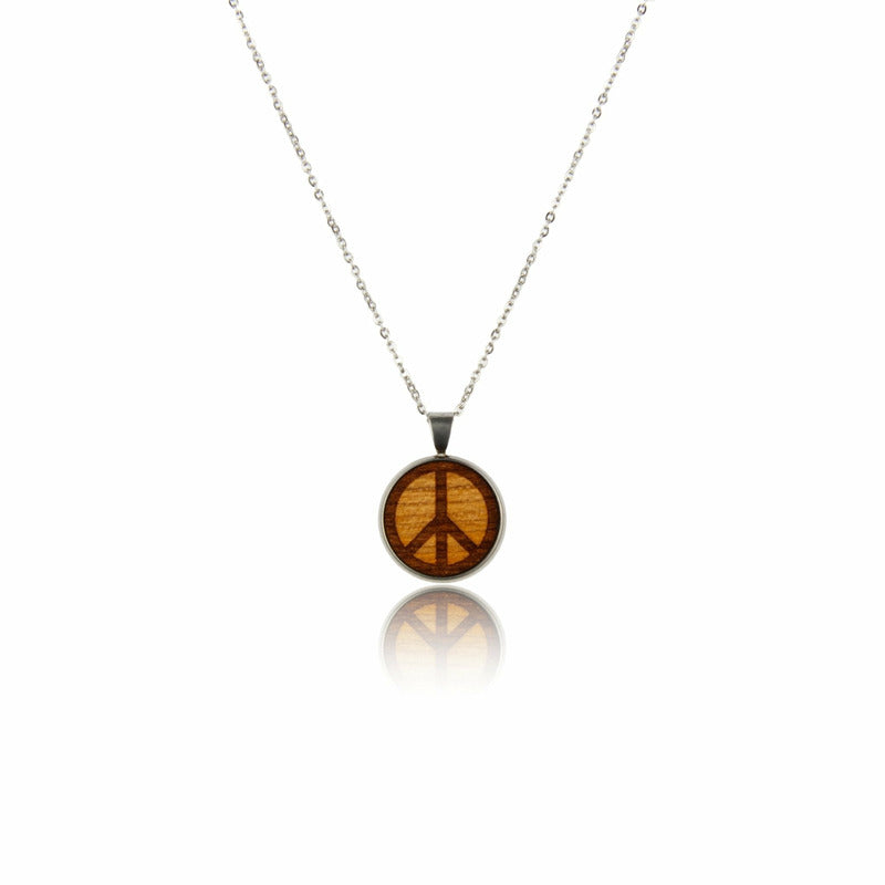 Halskette Peace - Wurmis-Holzdeko