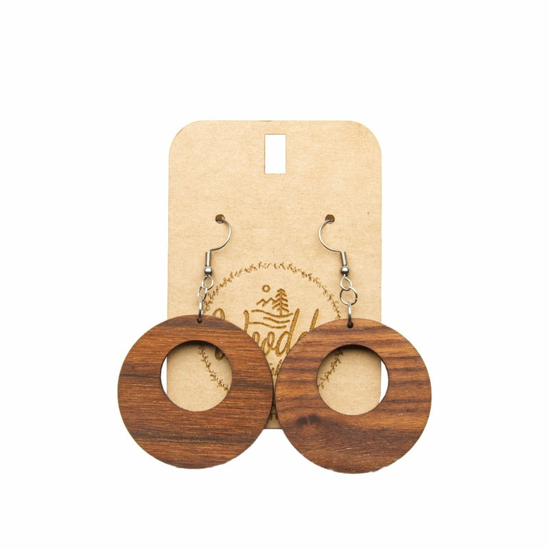 Hängeohrringe Circles - Wurmis-Holzdeko