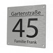 Hausnummernschild Edelstahl