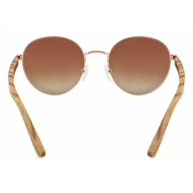 Hippie BROWN - Zebrano Holzsonnenbrille - Wurmis-Holzdeko