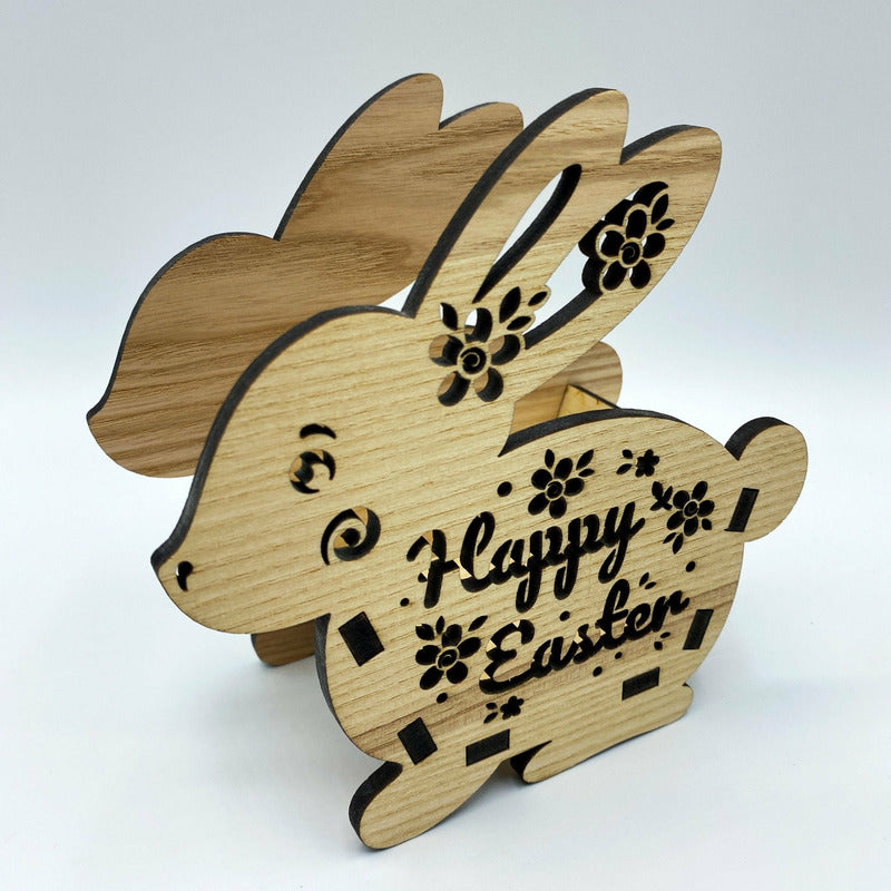 Osterkorb Häschen - Wurmis-Holzdeko