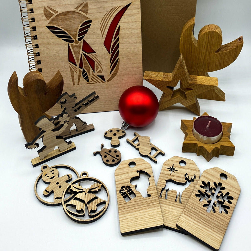 Weihnachten-Überraschungspaket - Wurmis-Holzdeko