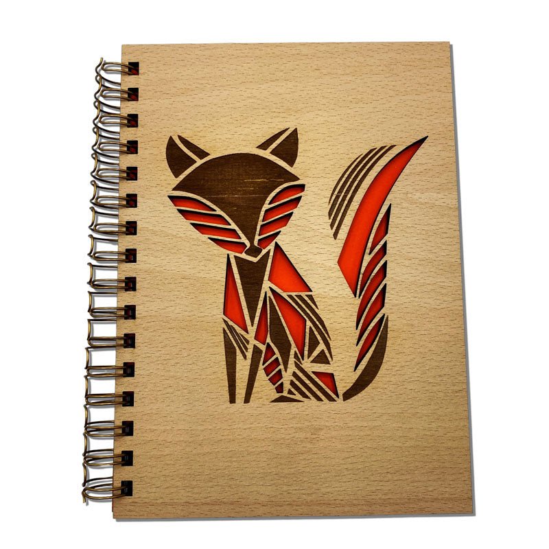 Holznotizbuch Fox – ideal für schlaue Gedanken & Notizen
