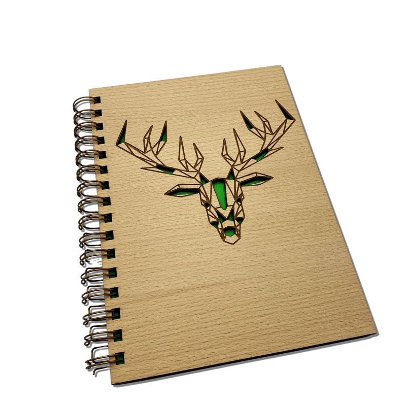 Rustikales Notizbuch aus Holz – ideal für Naturfreunde