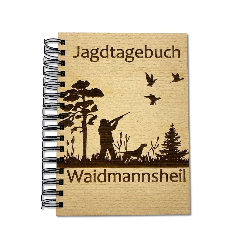 Jagdtagebuch aus Holz