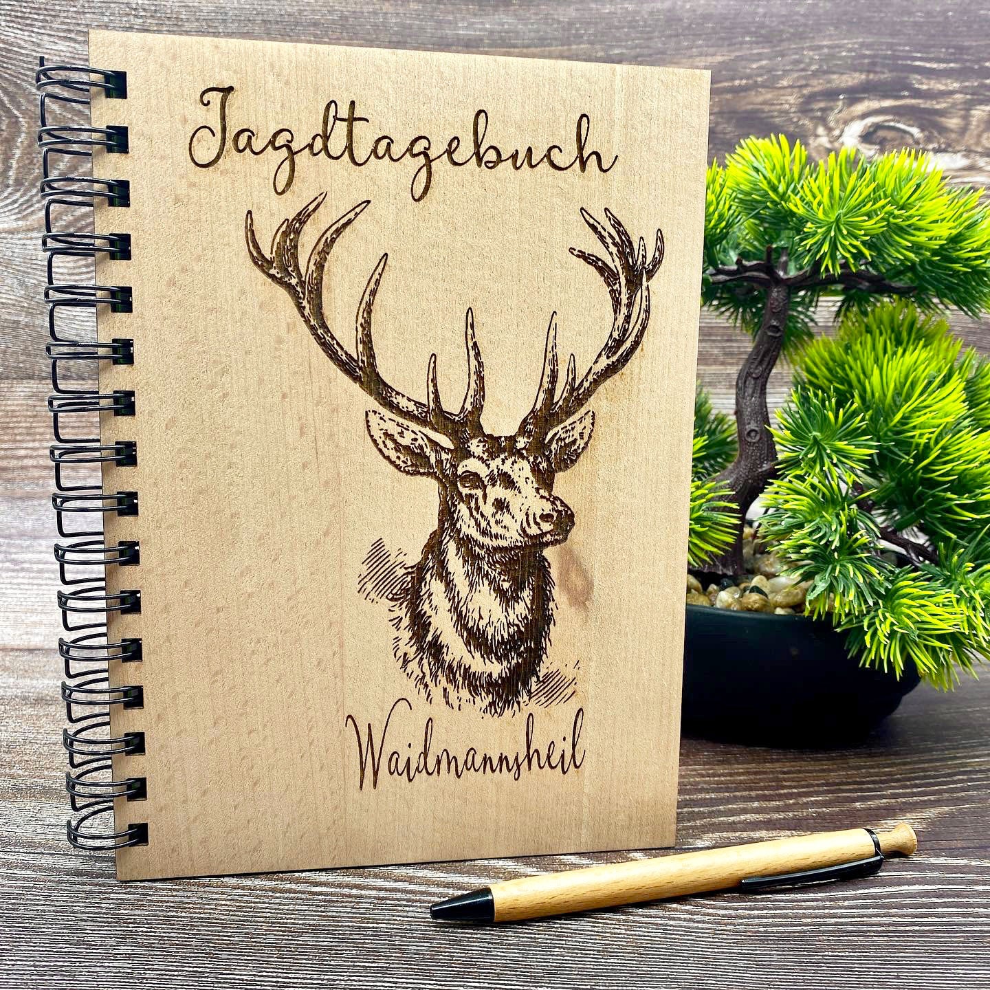 Tagebuch aus Holz - Jagdtagebuch