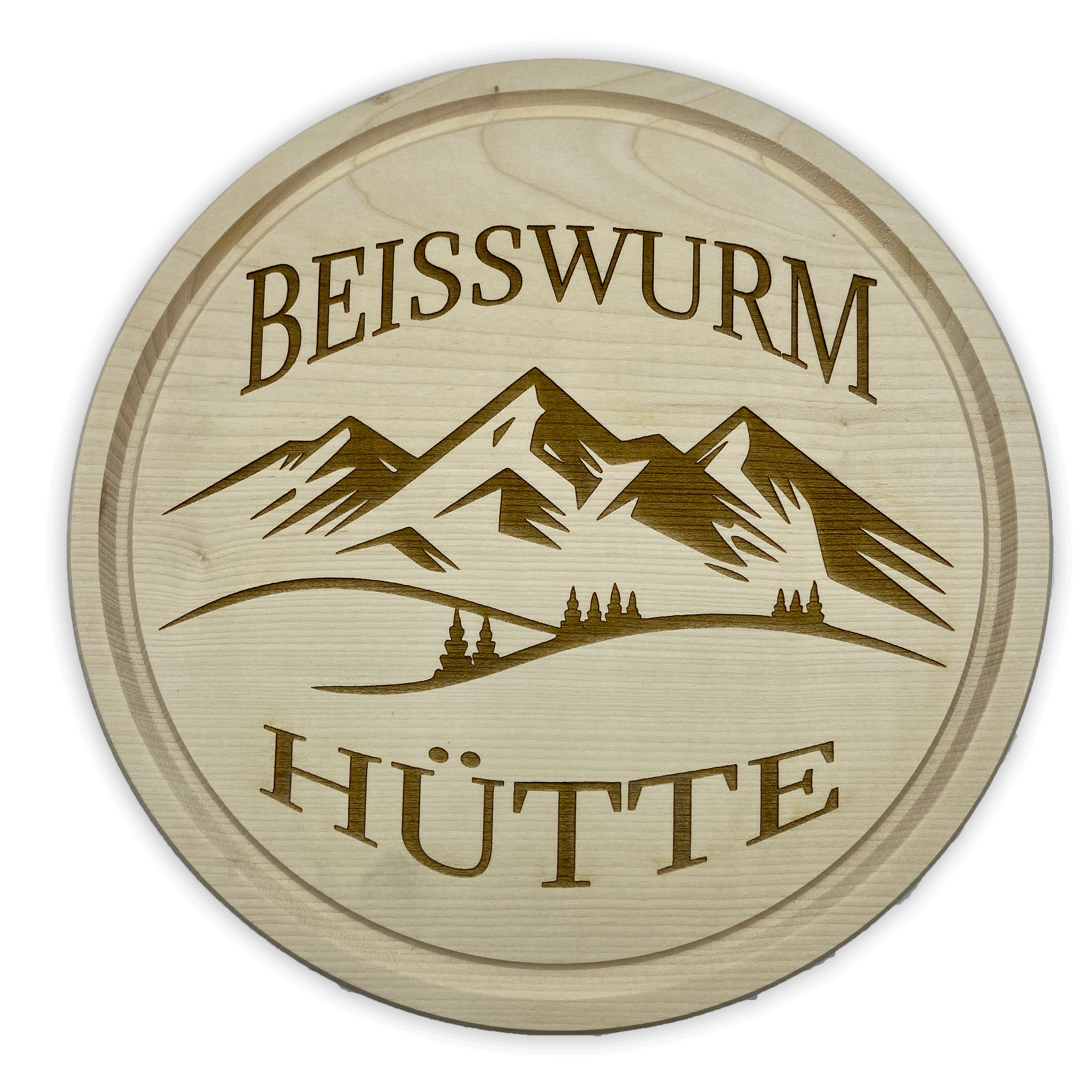 Jausenbrett, Schneidebrett, Brotzeitbrett mit Gravur