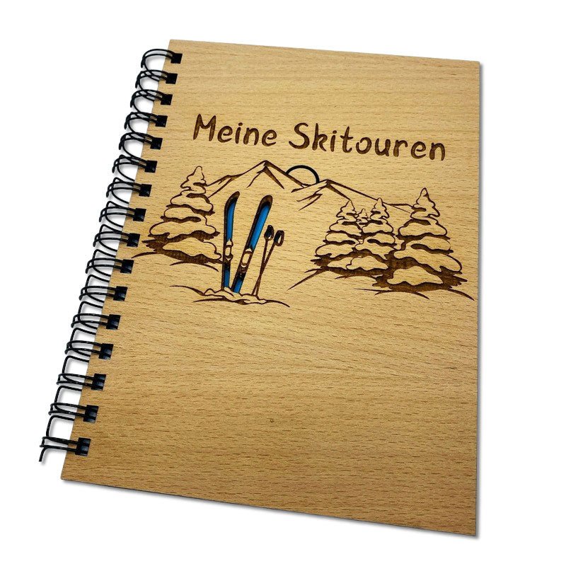 Tourentagebuch Skitour als Holzbuch
