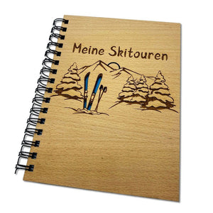 Tourentagebuch Skitour als Holzbuch