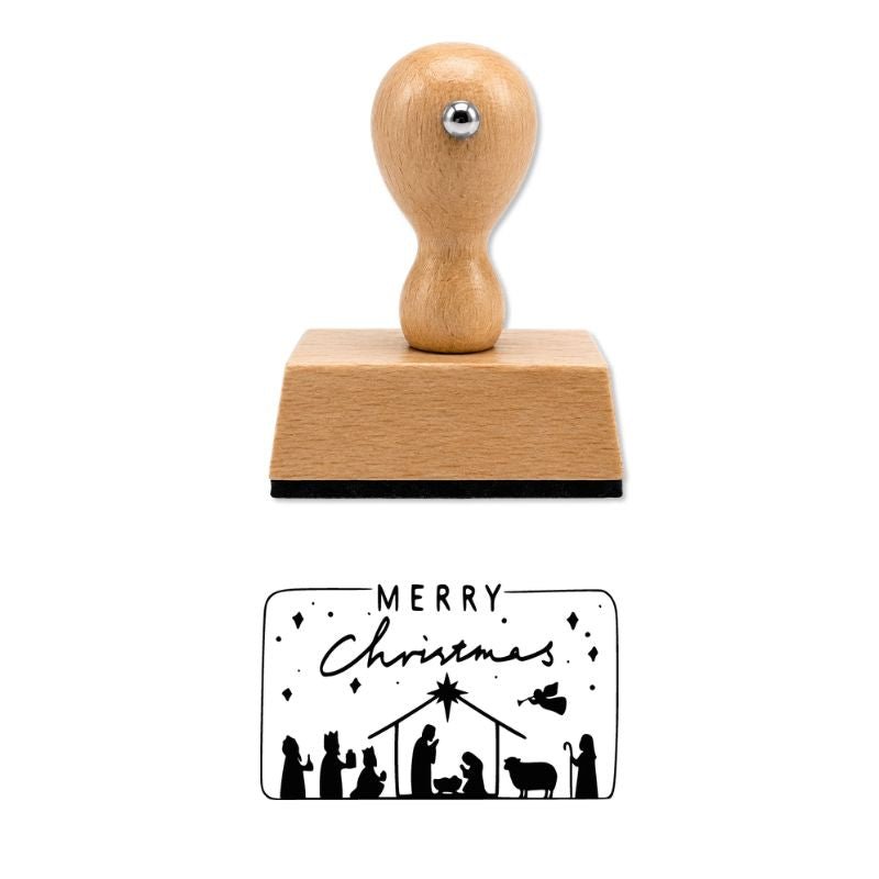 Stempel - Kleine Weihnachtskrippe zum DIY Stempeln