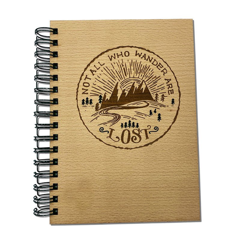 Wandertagebuch aus Holz