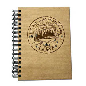 Wandertagebuch aus Holz