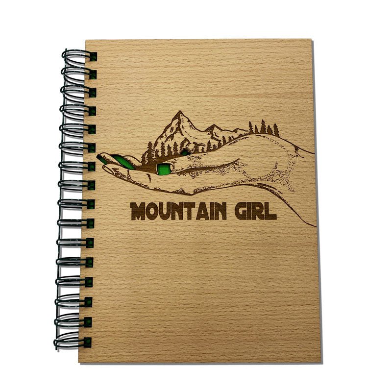 Wandertagebuch aus Holz