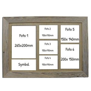 Altholzrahmen Fotocollage - Fotogravur - Wurmis - Holzdeko