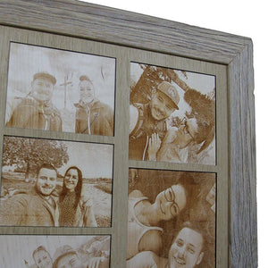 Altholzrahmen Fotocollage - Fotogravur - Wurmis - Holzdeko