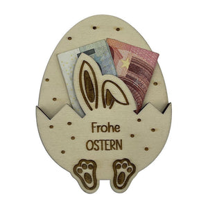 Osterei Wunscherfüller - Frohe Ostern - Wurmis - Holzdeko