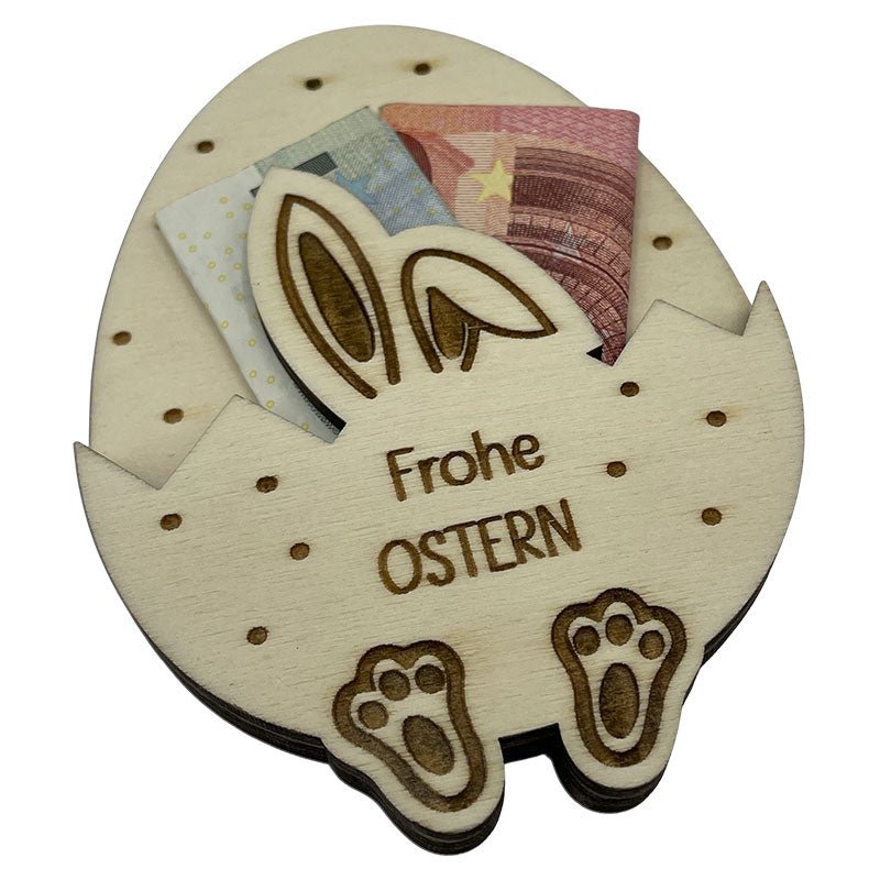 Osterei Wunscherfüller - Frohe Ostern - Wurmis - Holzdeko