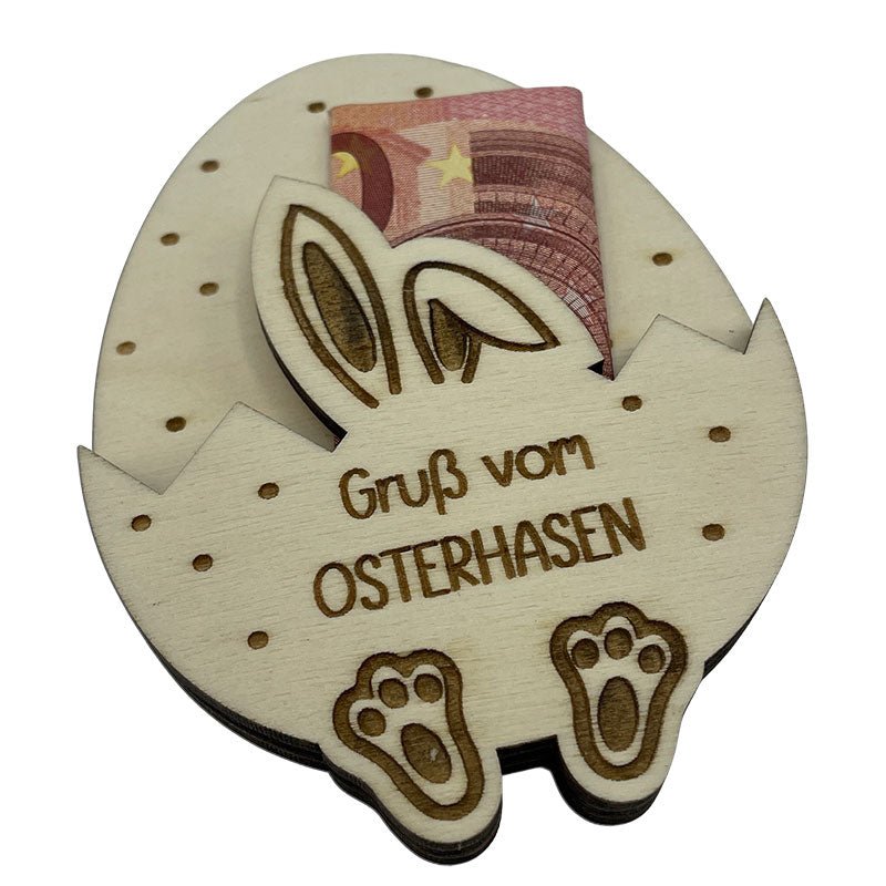 Osterei Wunscherfüller - Gruß Vom Osterhasen - Wurmis - Holzdeko