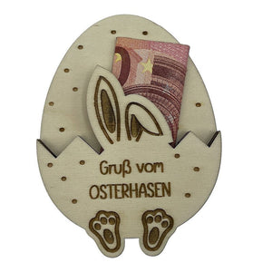 Osterei Wunscherfüller - Gruß Vom Osterhasen - Wurmis - Holzdeko