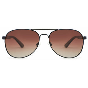 Apollo BLACK - Ebenholz Pilotenbrille - Wurmis-Holzdeko