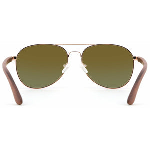 Apollo RED - Sandelholz Pilotenbrille - Wurmis-Holzdeko
