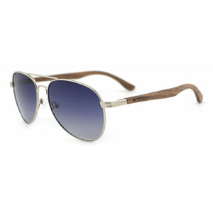 Apollo SILVER - Wenge Pilotenbrille - Wurmis-Holzdeko