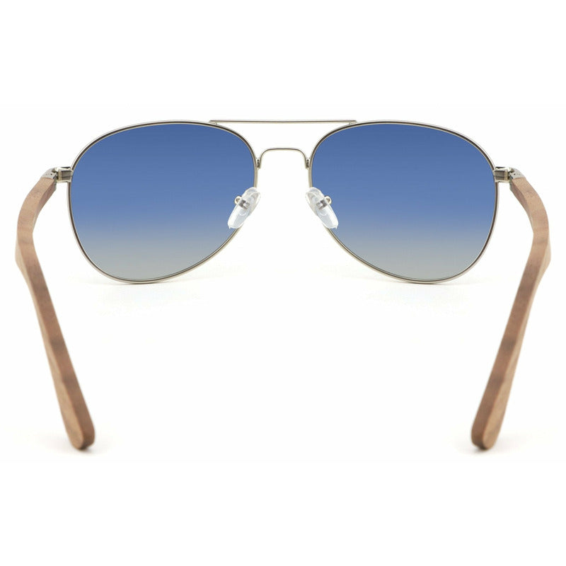 Apollo SILVER - Wenge Pilotenbrille - Wurmis-Holzdeko