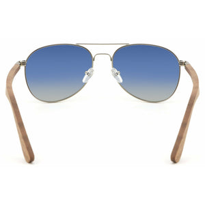 Apollo SILVER - Wenge Pilotenbrille - Wurmis-Holzdeko