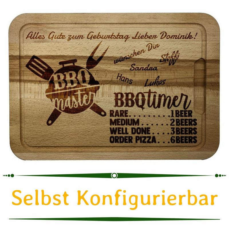 BBQ - Brett mit persönlicher Gravur - Wurmis-Holzdeko