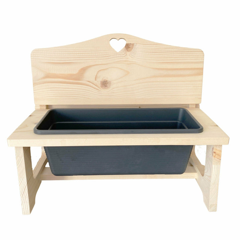 Blumenbankerl mit persönlicher Gravur - Wurmis-Holzdeko