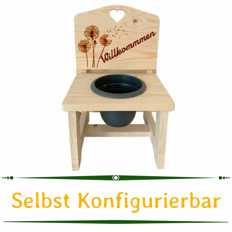 Blumenstockerl mit persönlicher Gravur - Wurmis-Holzdeko