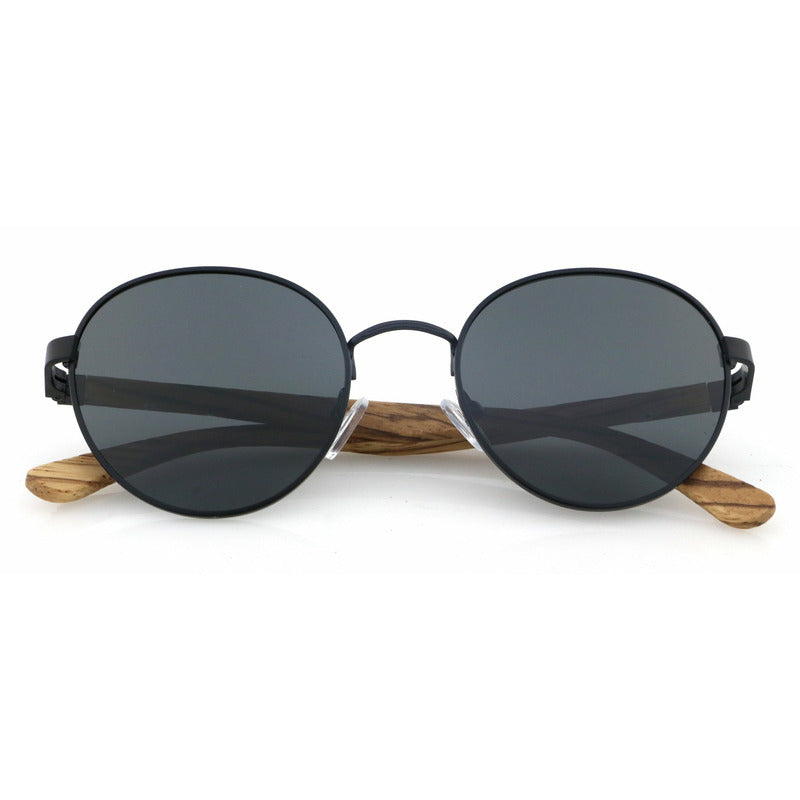 Hippie BLACK - Zebrano Holzsonnenbrille - Wurmis-Holzdeko