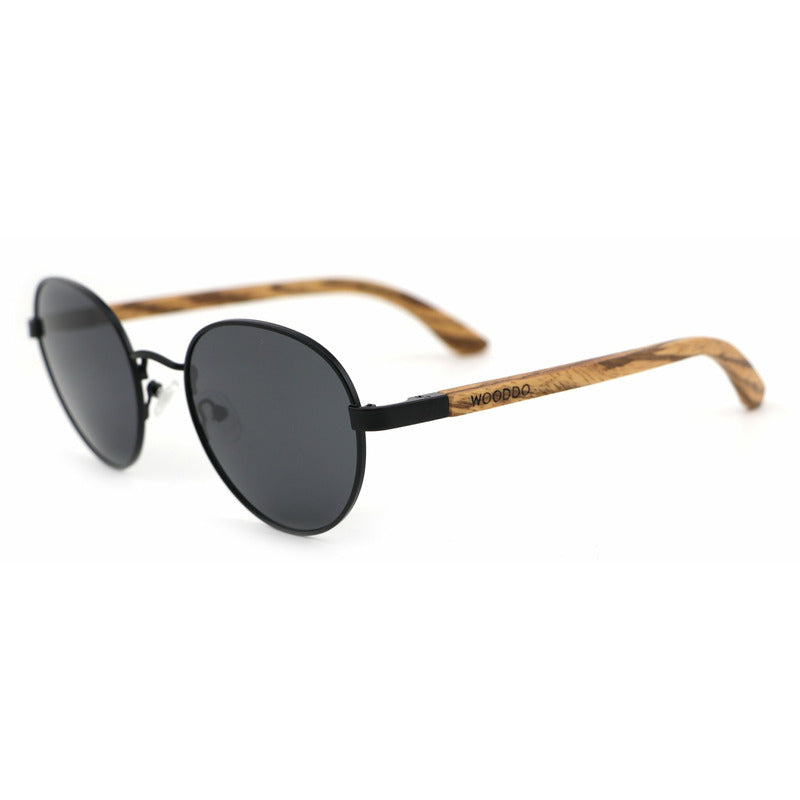 Hippie BLACK - Zebrano Holzsonnenbrille - Wurmis-Holzdeko