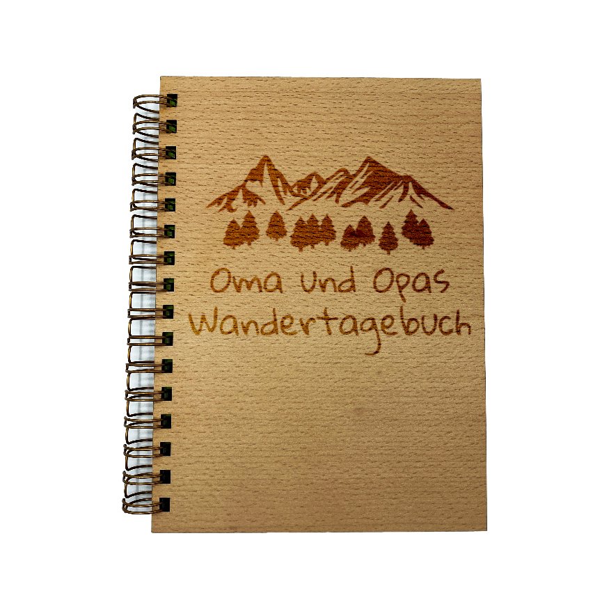 Holzbuch mit persönlicher Gravur - Wurmis-Holzdeko