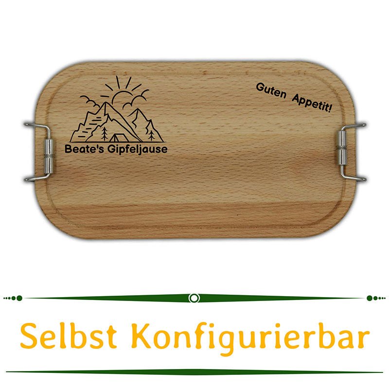 Lunchbox mit persönlicher Gravur - Wurmis-Holzdeko