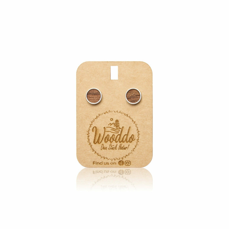 Ohrstecker Circle Big Nuss - Wurmis-Holzdeko